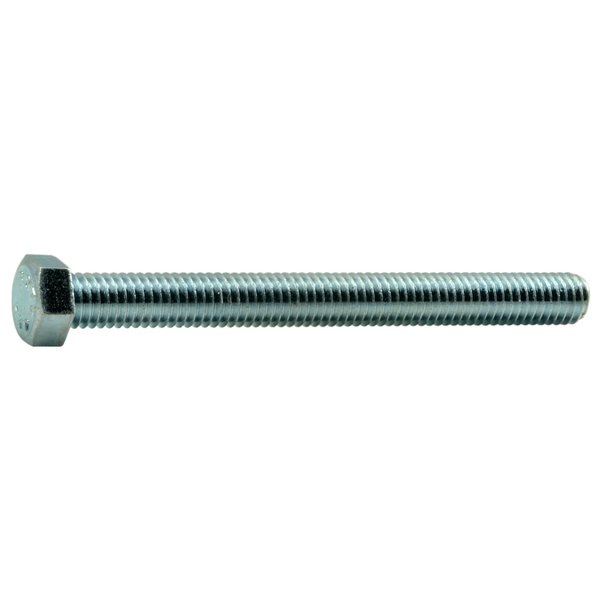 Midwest Fastener 7/16"-14 Hex Head Cap Screw, Zinc Plated Steel, 4-1/2 in L, 4 PK 39767